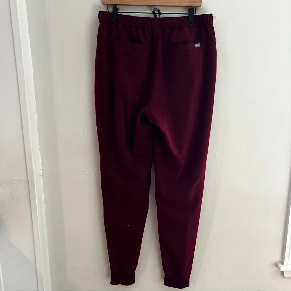FIGS- Tansen Jogger Scrub Pants Burgundy Medical Doctor Nurse Tall